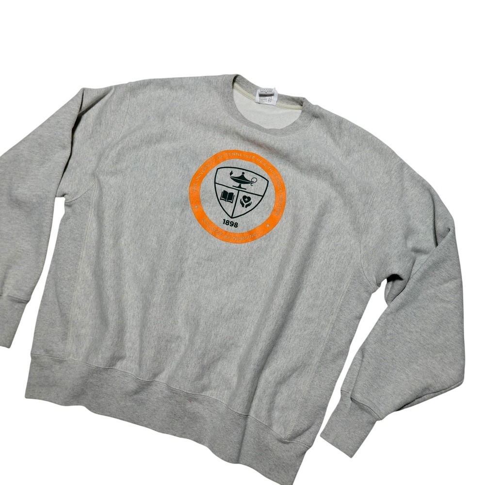 Champion Reverse Weave Sweatshirt Mens XL Gray Tennessee Nursing Fleece Crewneck